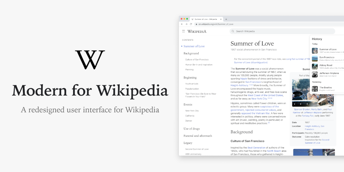 Wikipedia Modern Web and Uİ&UX Design